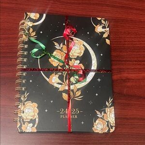 Elegant Black and Gold Planner 24-25